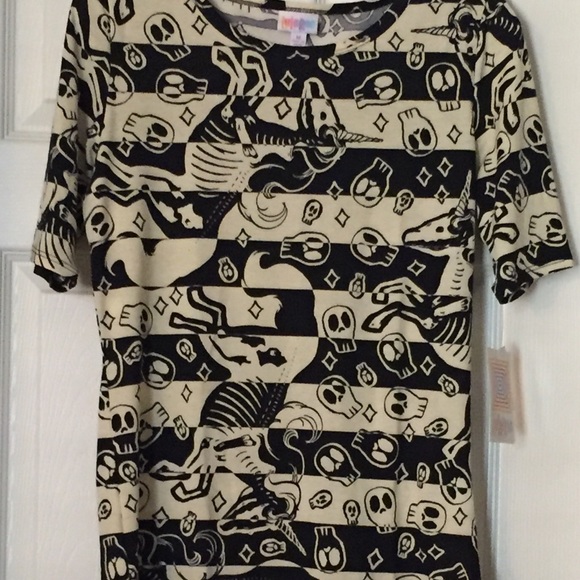 *SOLD* LuLaRoe Halloween Gigi M Skellicorn Skulls - Picture 2 of 8